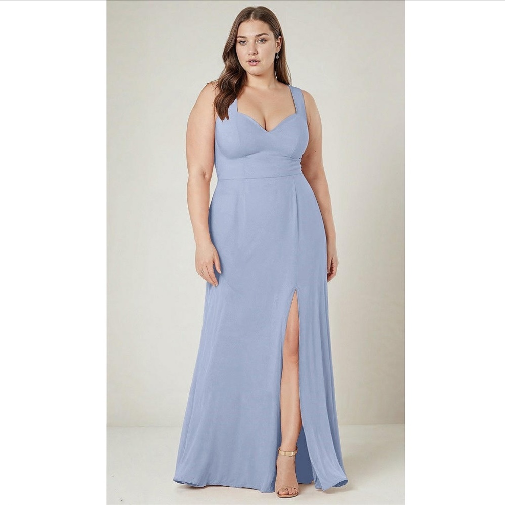 After Six: CONTOURED WIDE STRAP SWEETHEART MAXI DRESS (NWT) - Picture 4 of 5